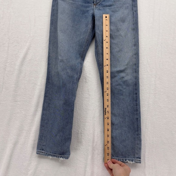 AGOLDIE Riley High Rise Straight Crop in Frequency Size 24 Basic Preppy - Picture 7 of 8